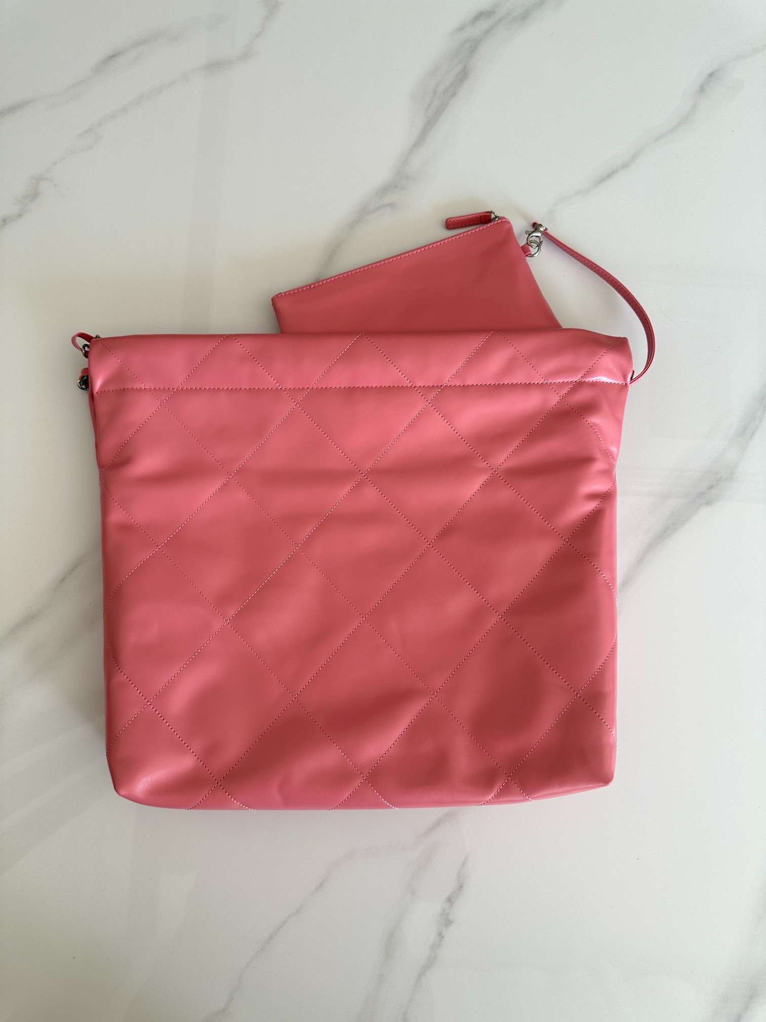 [True-to-ORIGINAL] Ch**el 22 Handbag Pink For Women 42cm/16.4in AS3261