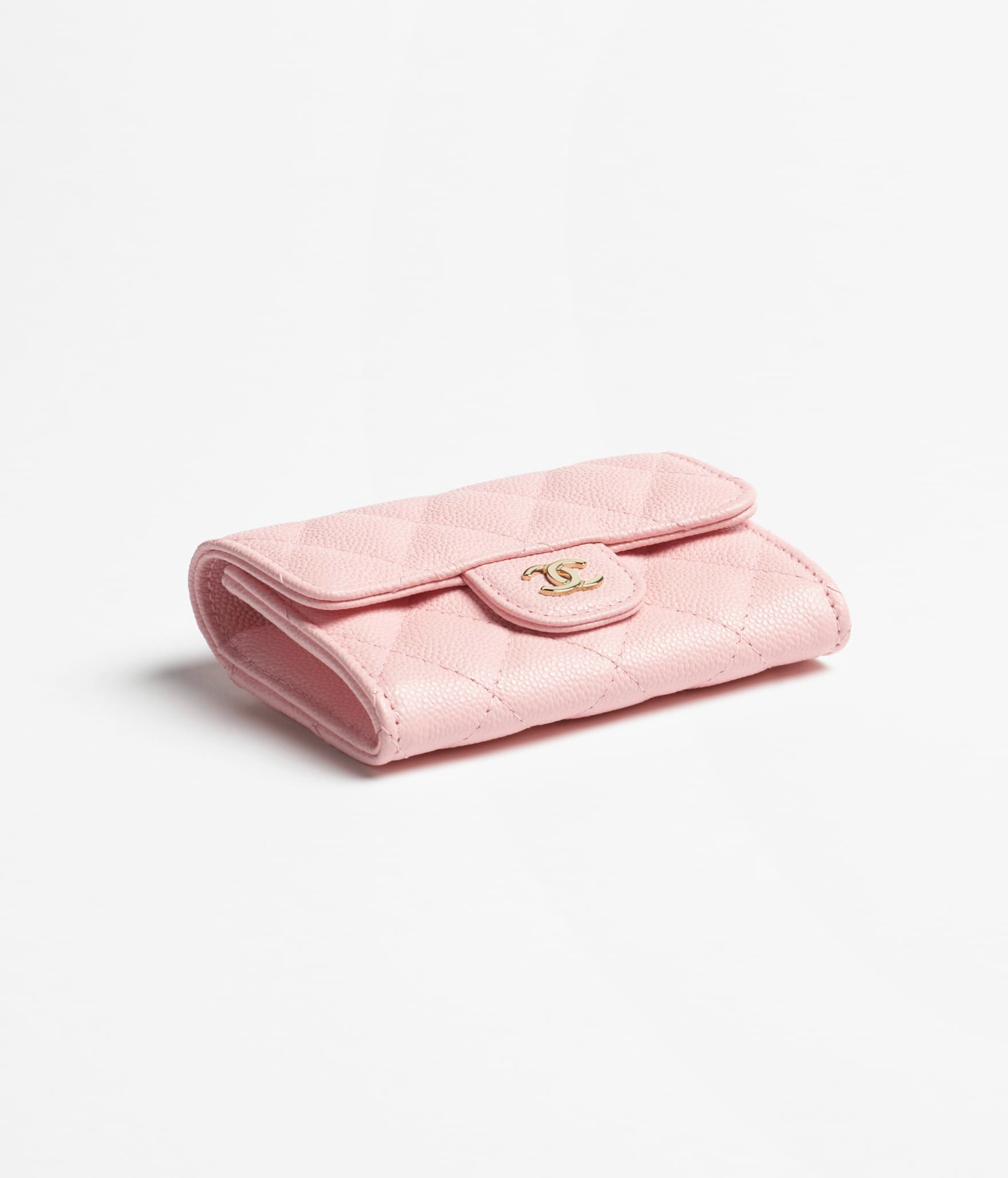 Ch**el Classic Card Holder Wallet Light Pink 11.5cm/4.5in – AP4096-B10583-U2360