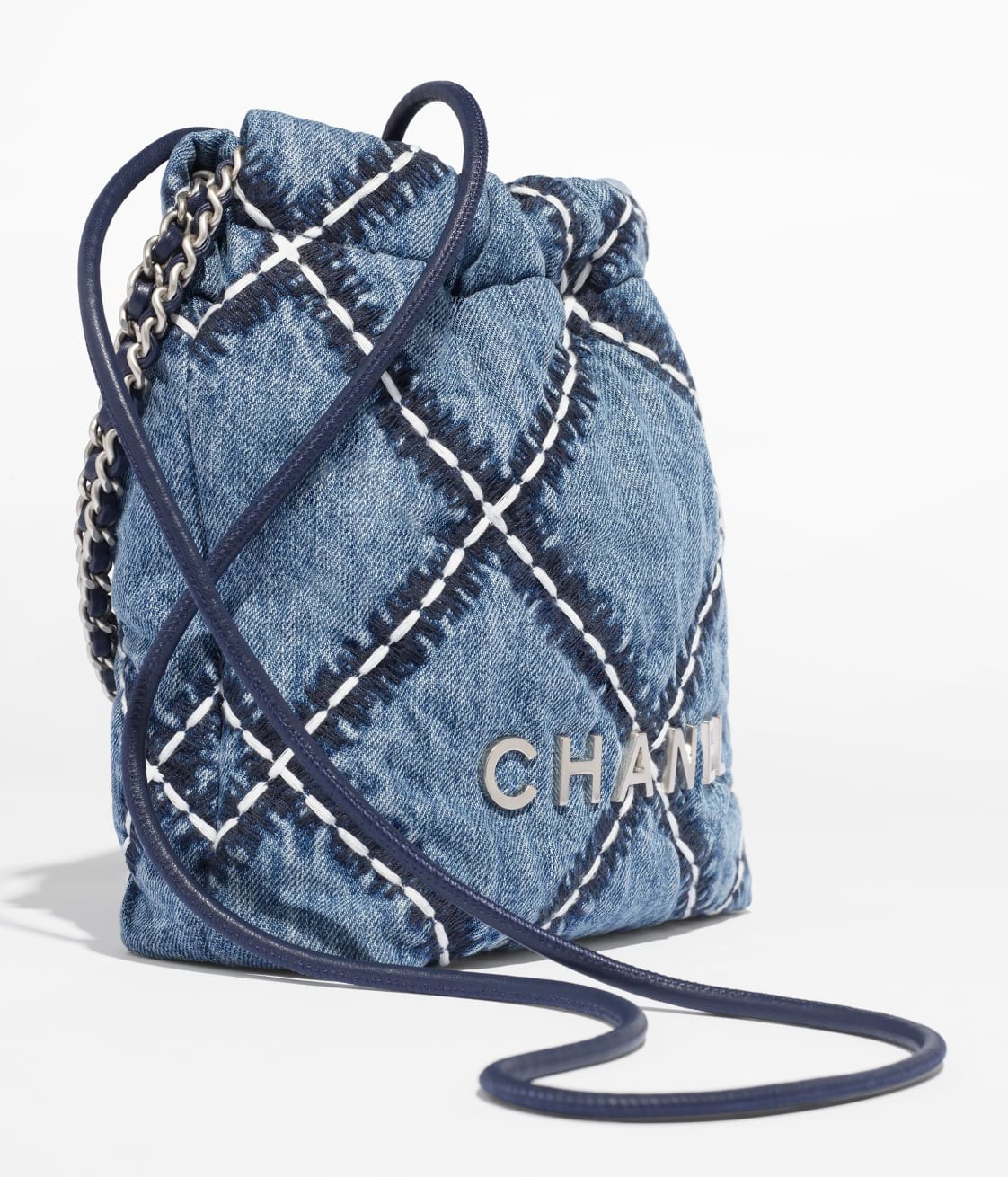 [True-to-ORIGINAL] Ch**el 22 Mini Bag Blue For Women AS3980 B15833 NW287 – 7.8 Inches/20 Cm