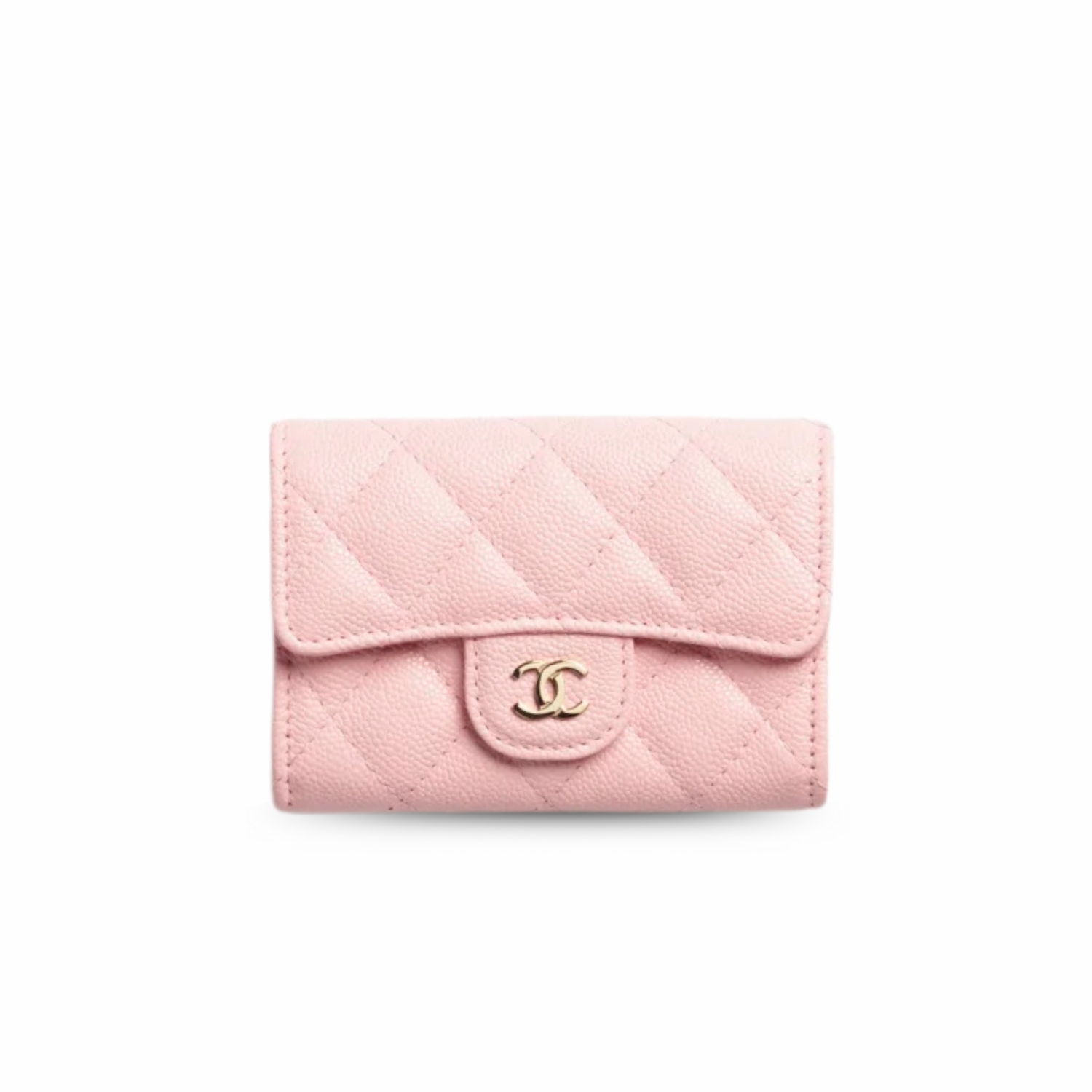 Ch**el Classic Card Holder Wallet Light Pink 11.5cm/4.5in – AP4096-B10583-U2360