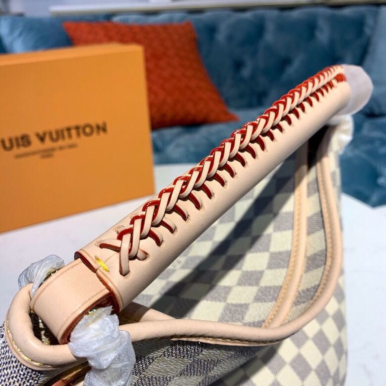 L0vis Vvtt0n Artsy MM Damier Azur Canvas For Women, Women’s Handbags 16.1in/41cm LV N40253