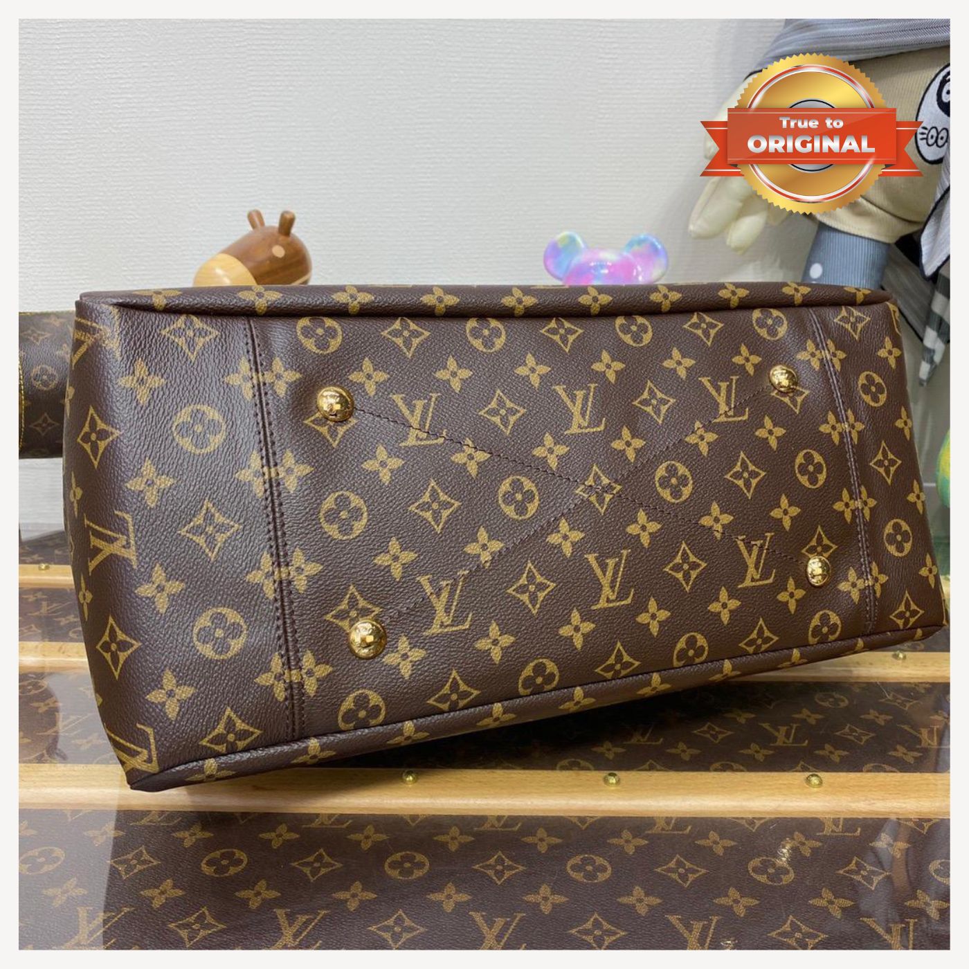 [True-to-ORIGINAL] L0vis Vvtt0n Artsy MM Monogram Canvas Brown For Women 16.1in/41cm LV M44869