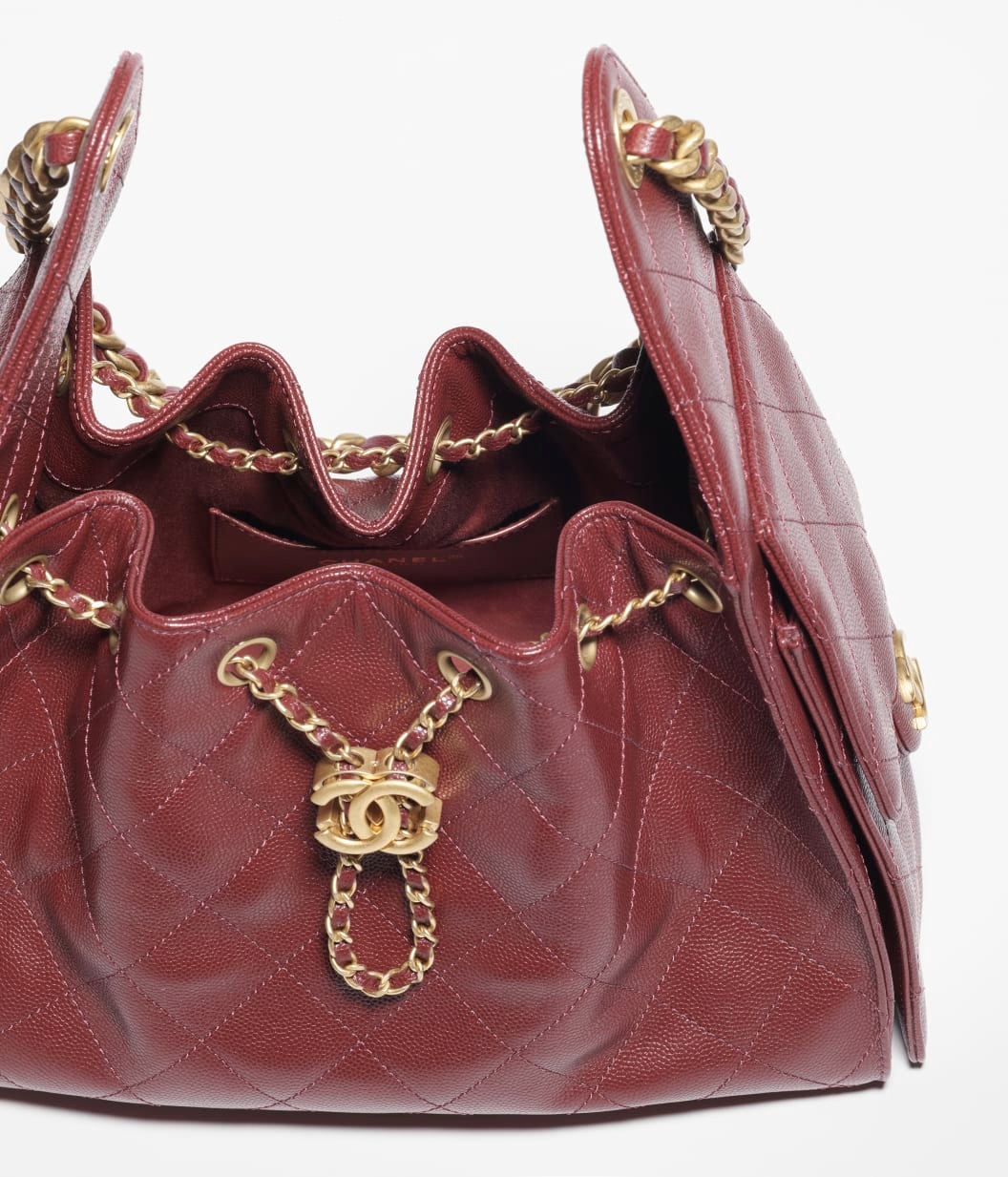 Ch**el 25 Small Handbag Burgundy For Women 10.2in/26cm AS5293-B20304-U1192