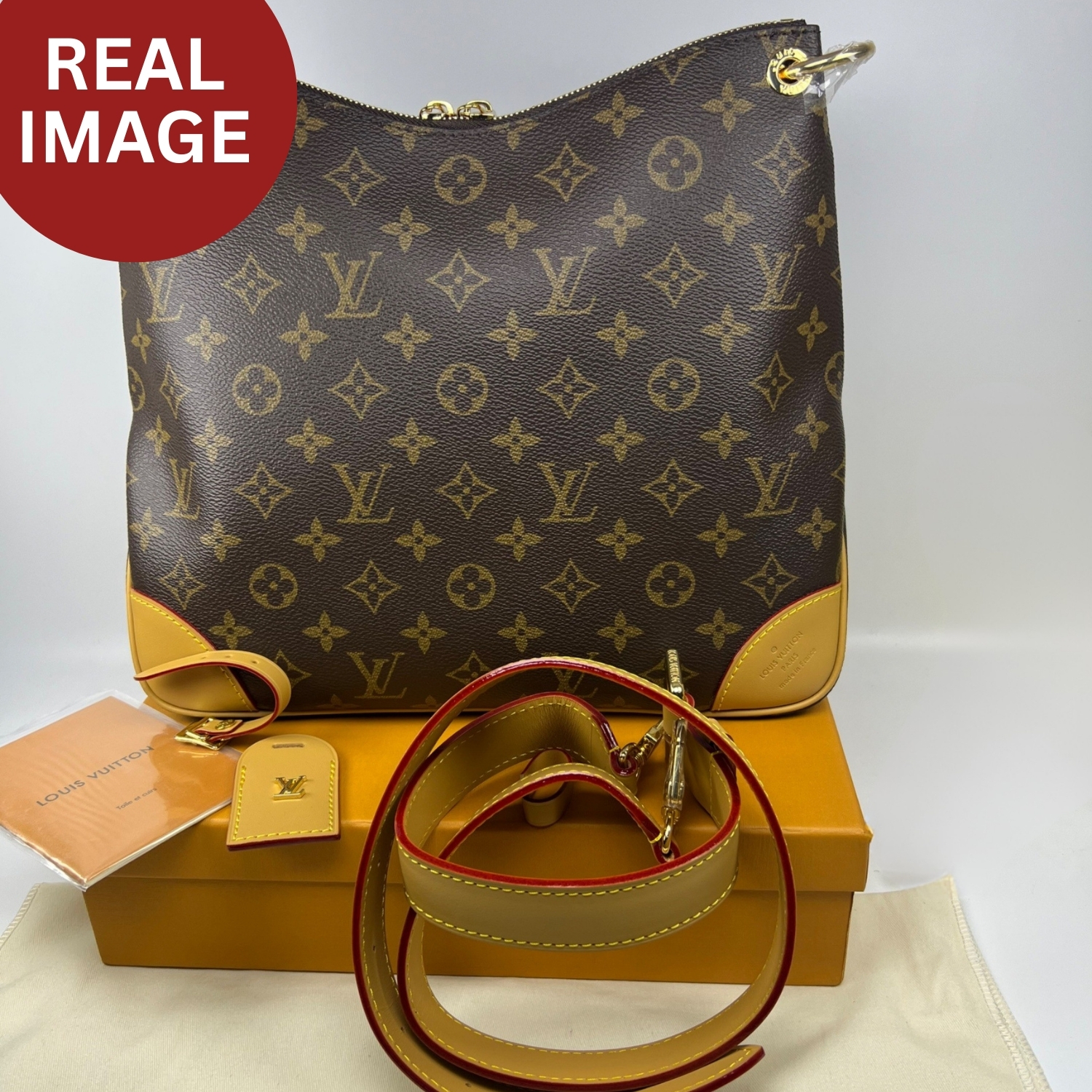 [True-to-ORIGINAL] L0vis Vvtt0n Odeon MM Monogram Canvas Brown For Women 12.2in/31cm LV M45355