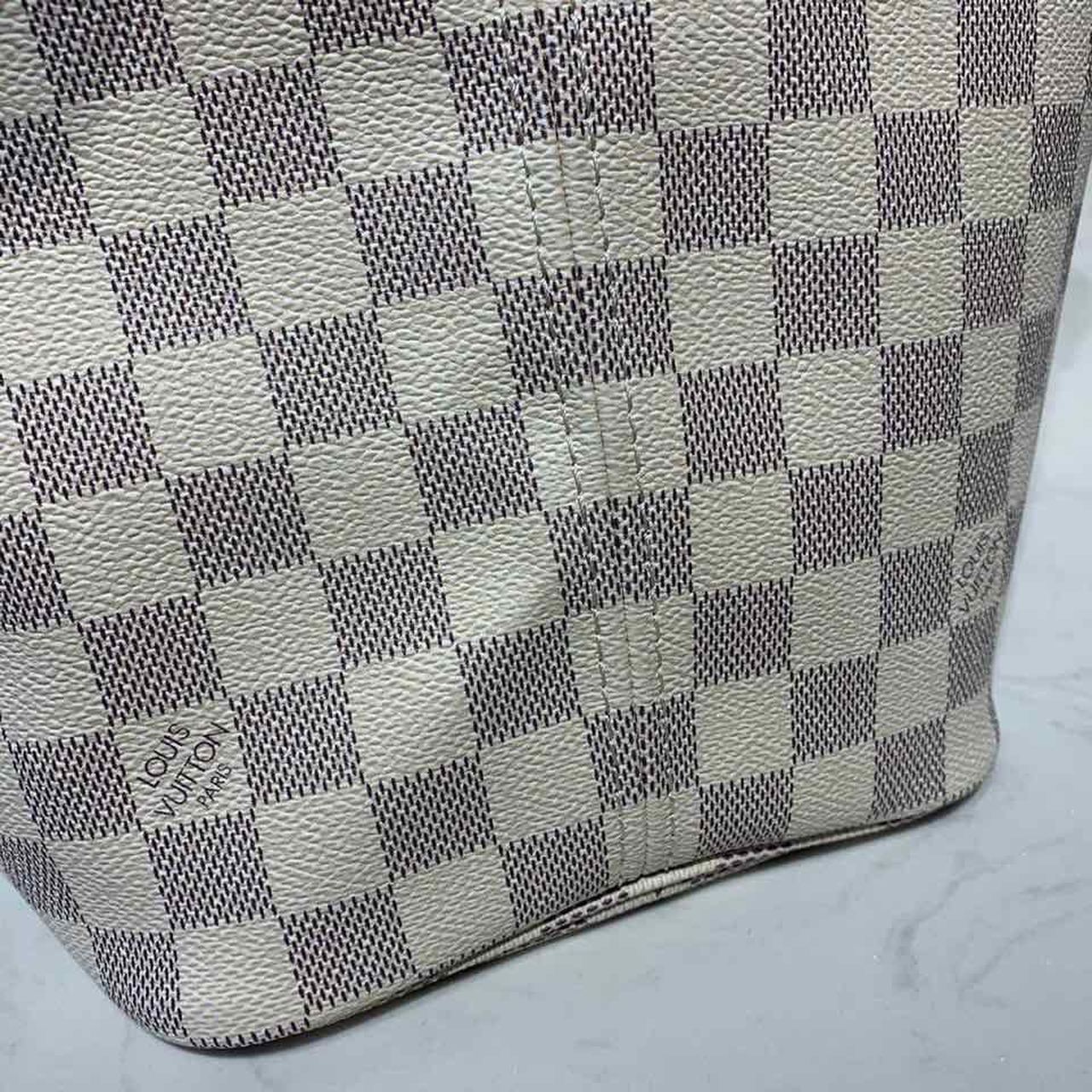 L0vis Vvtt0n Neverfull MM Tote Bag Damier Azur Canvas Rose Ballerine Pink For Women, Women’s Bags, Shoulder Bags 12.2in/31cm LV N41605