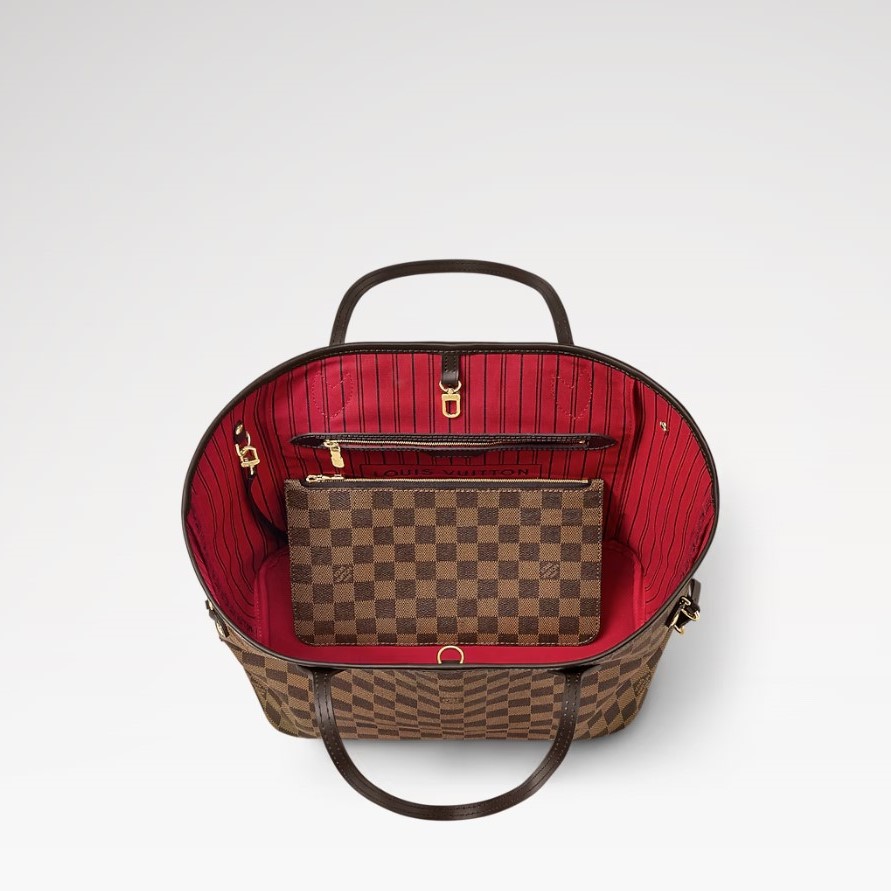 L0vis Vvtt0n Neverfull MM Tote Bag Damier Ebene Brown For Women‎ 12.2in/31cm LV N40599