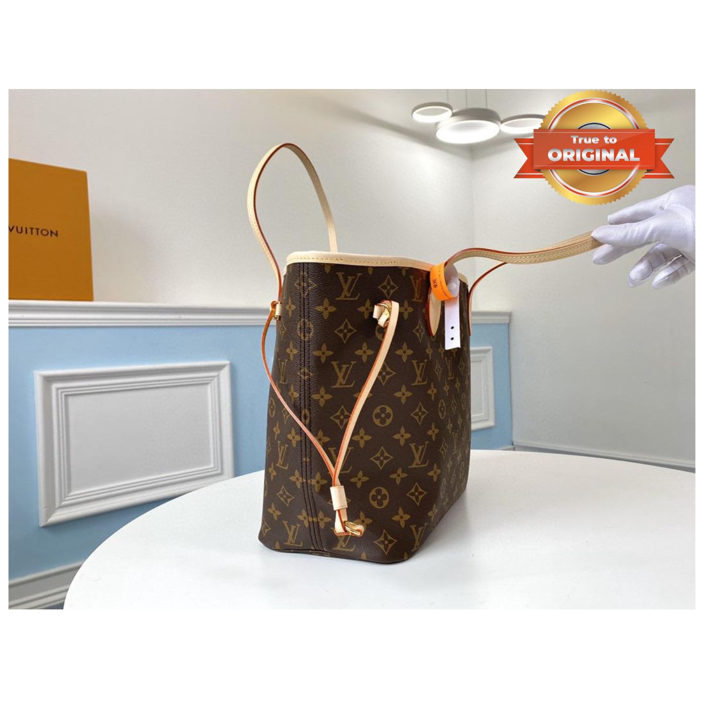 [True-to-ORIGINAL] L0vis Vvtt0n Neverfull MM Tote Bag Monogram Canvas Brown For Women 12.6in/32cm LV M40995