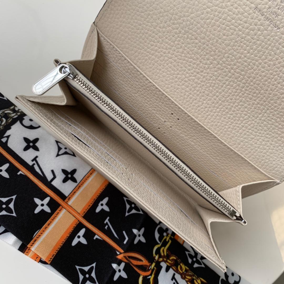 L0vis Vvtt0n Iris Wallet Monogram Canvas Greige For Women, Women’s Wallet 19cm LV M60144