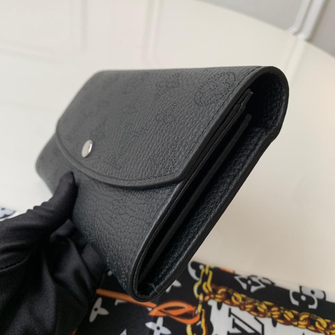 L0vis Vvtt0n Iris Wallet Monogram Canvas Black For Women, Women’s Wallet 7.48in/19cm LV M60143