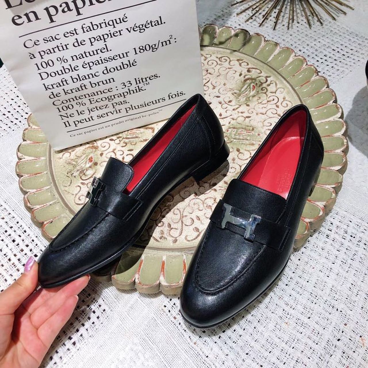 H**me5 Paris Loafer Black For Women, Women’s Shoes H201199Z