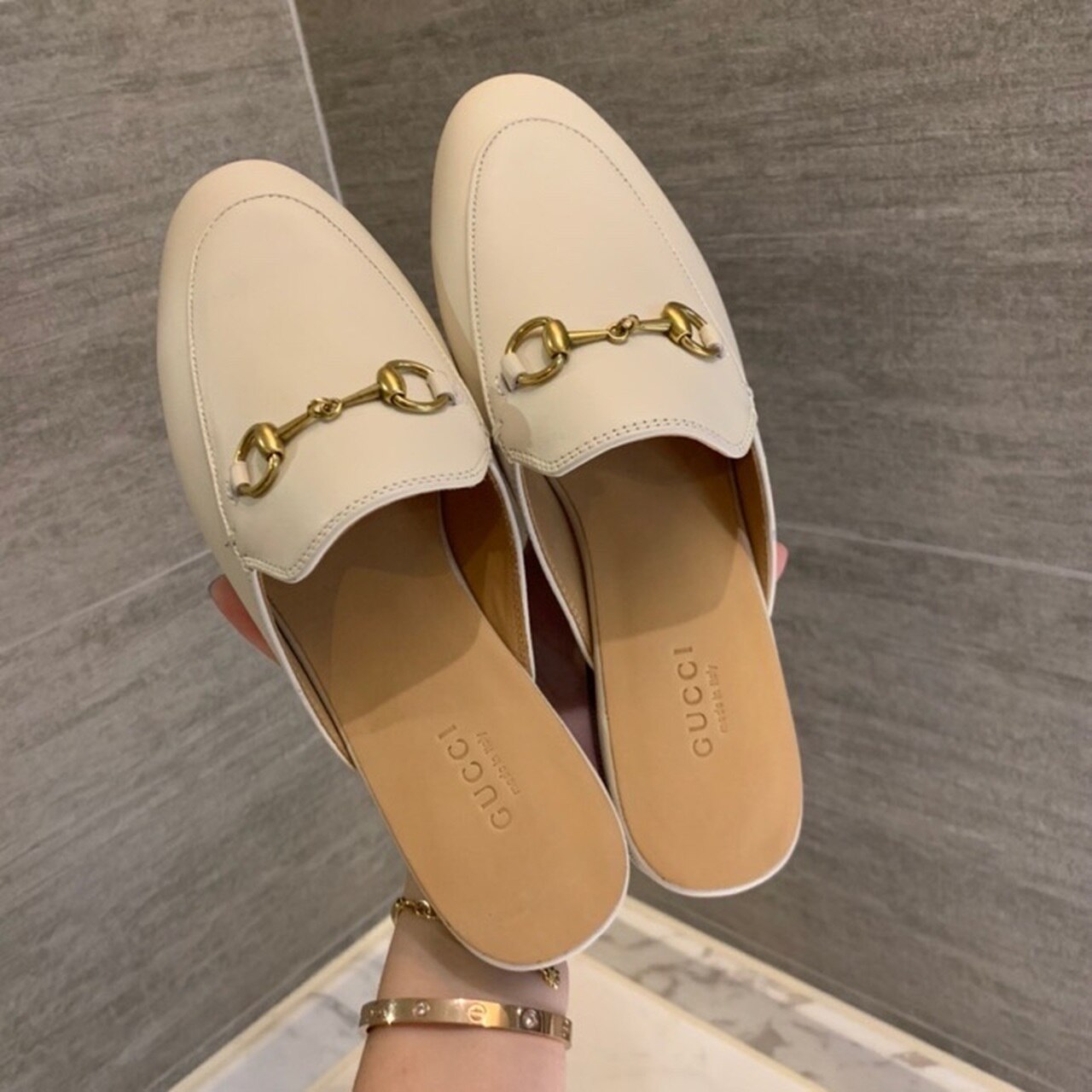 Gvc*1 Women’s Princetown Slipper White For Women GG 423513 C9D00 9022
