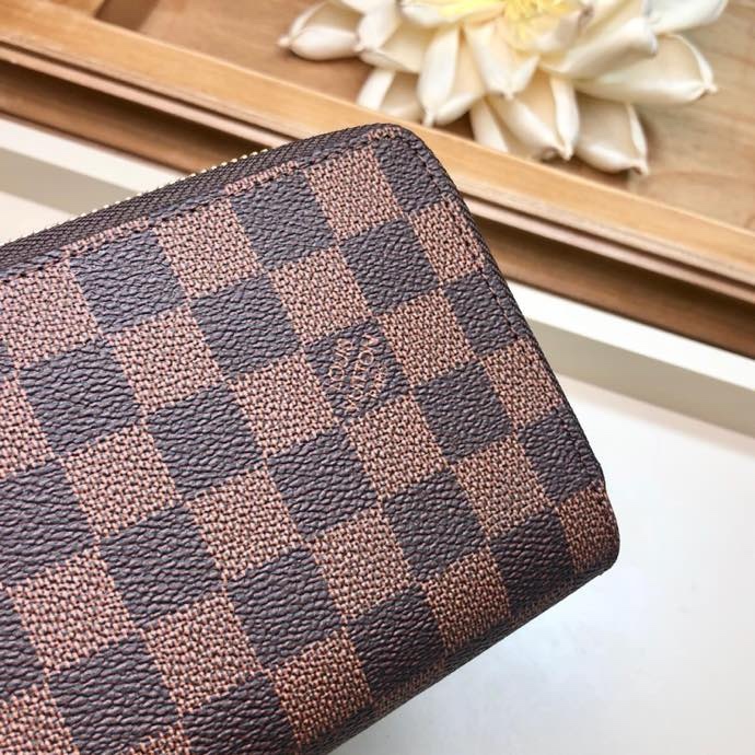 L0vis Vvtt0n Clemence Wallet Damier Ebene Canvas For Women, Women Wallet LV