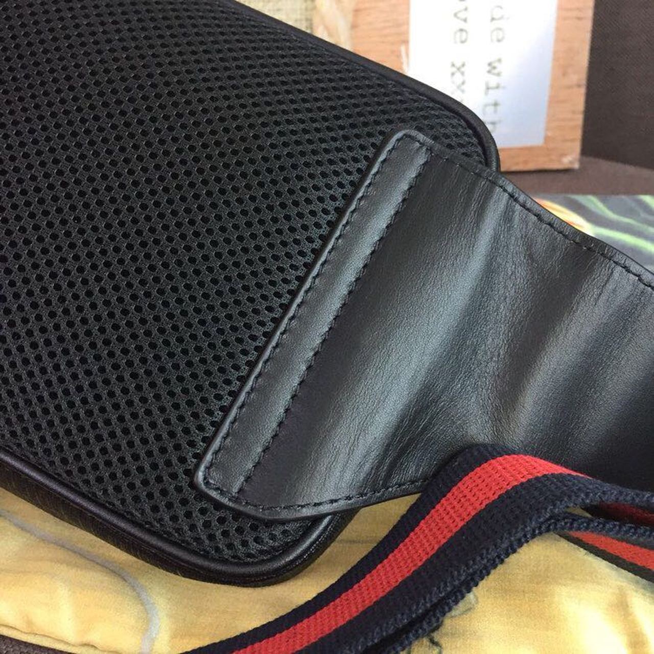 Gvc*1 GG Black Belt Bag Black/Grey Soft GG Svp*me Crafted For Men 9in/24cm GG 474293 K9RRN 1095