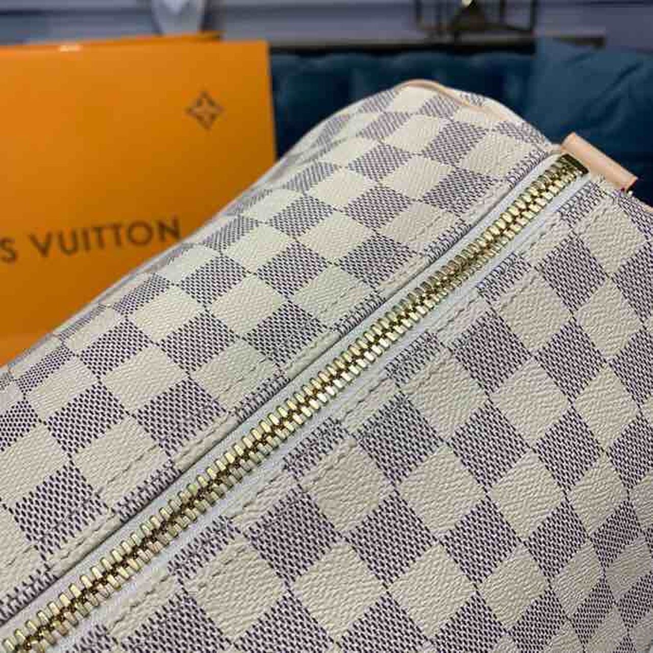 L0vis Vvtt0n Keepall Bandouliere 55 Damier Azur Canvas, Travel Bags 21.7in/55cm LV N41429