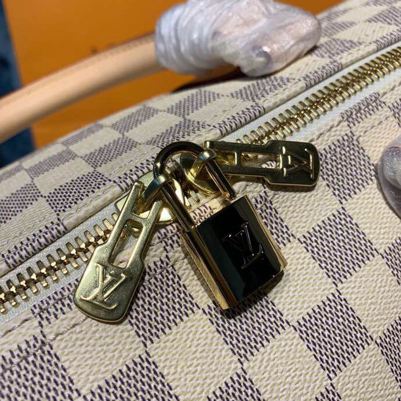 L0vis Vvtt0n Keepall Bandouliere 55 Damier Azur Canvas, Travel Bags 21.7in/55cm LV N41429