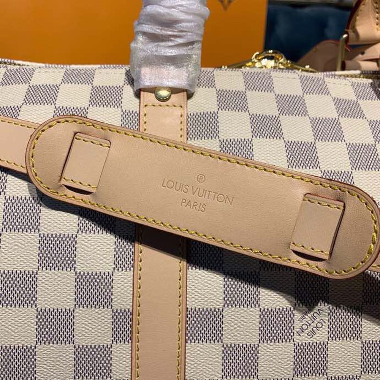 L0vis Vvtt0n Keepall Bandouliere 55 Damier Azur Canvas, Travel Bags 21.7in/55cm LV N41429
