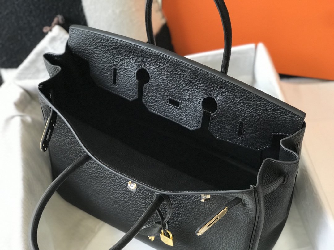 H**me5 Birkin Black Togo Gold Hardware Bag For Women, Women’s Handbags, Shoulder Bags 30cm/12in