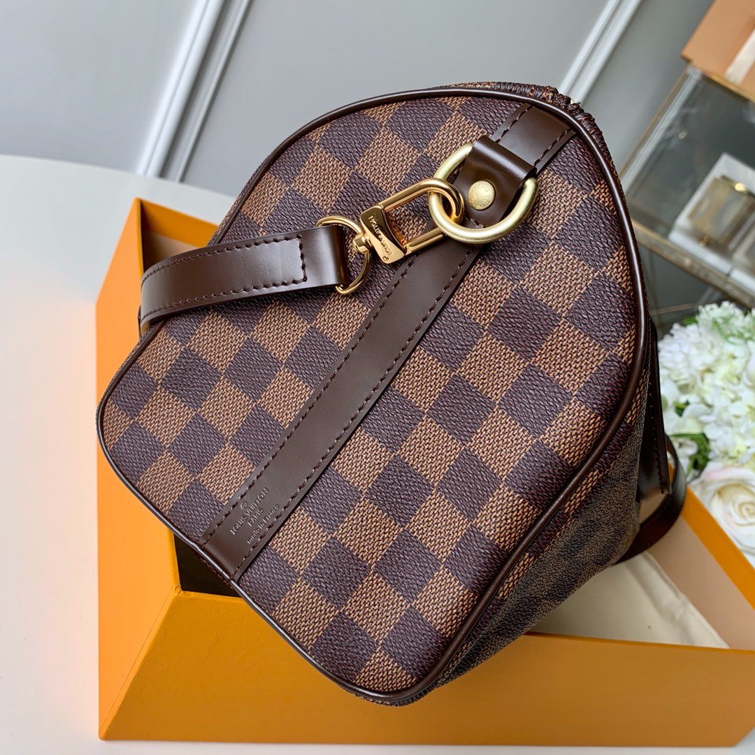 L0vis Vvtt0n Speedy Bandouliere 25 Damier Ebene Canvas For Women, Women’s Handbags, Shoulder And Crossbody Bags 9.8in/25cm LV N40575