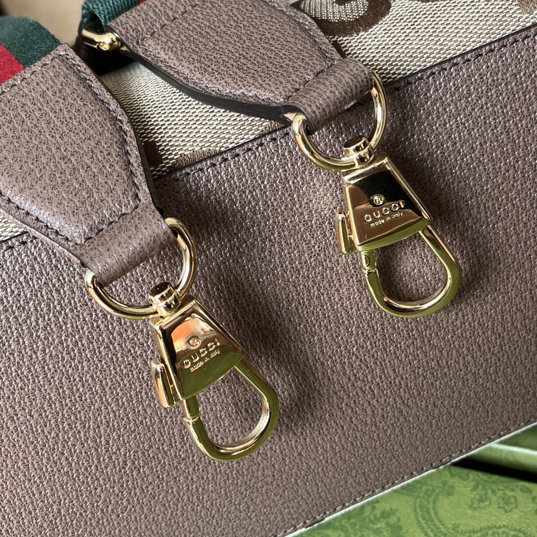Gvc*1 Tote Bag With Jumbo Camel And Ebony Jumbo GG Canvas For Women 14.6in/37cm ‎678839 UKMDG 2570