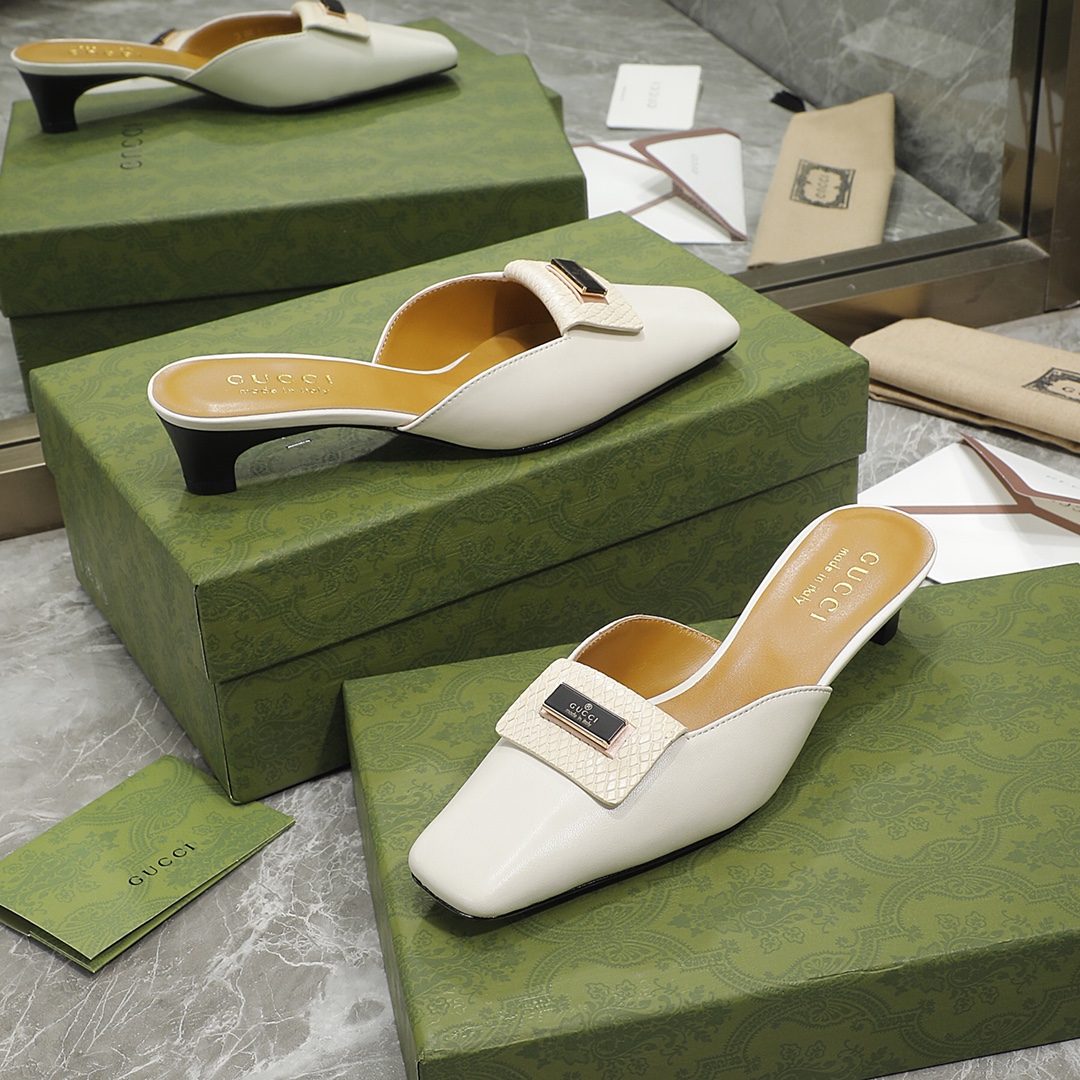 Gvc*1 Slipper Sandals White For Women GG