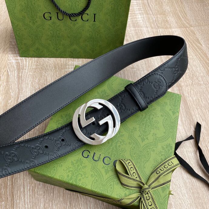 Gvc*1 Signature  Belt Black For Women, Women Belt 411924 CWC1N 1000