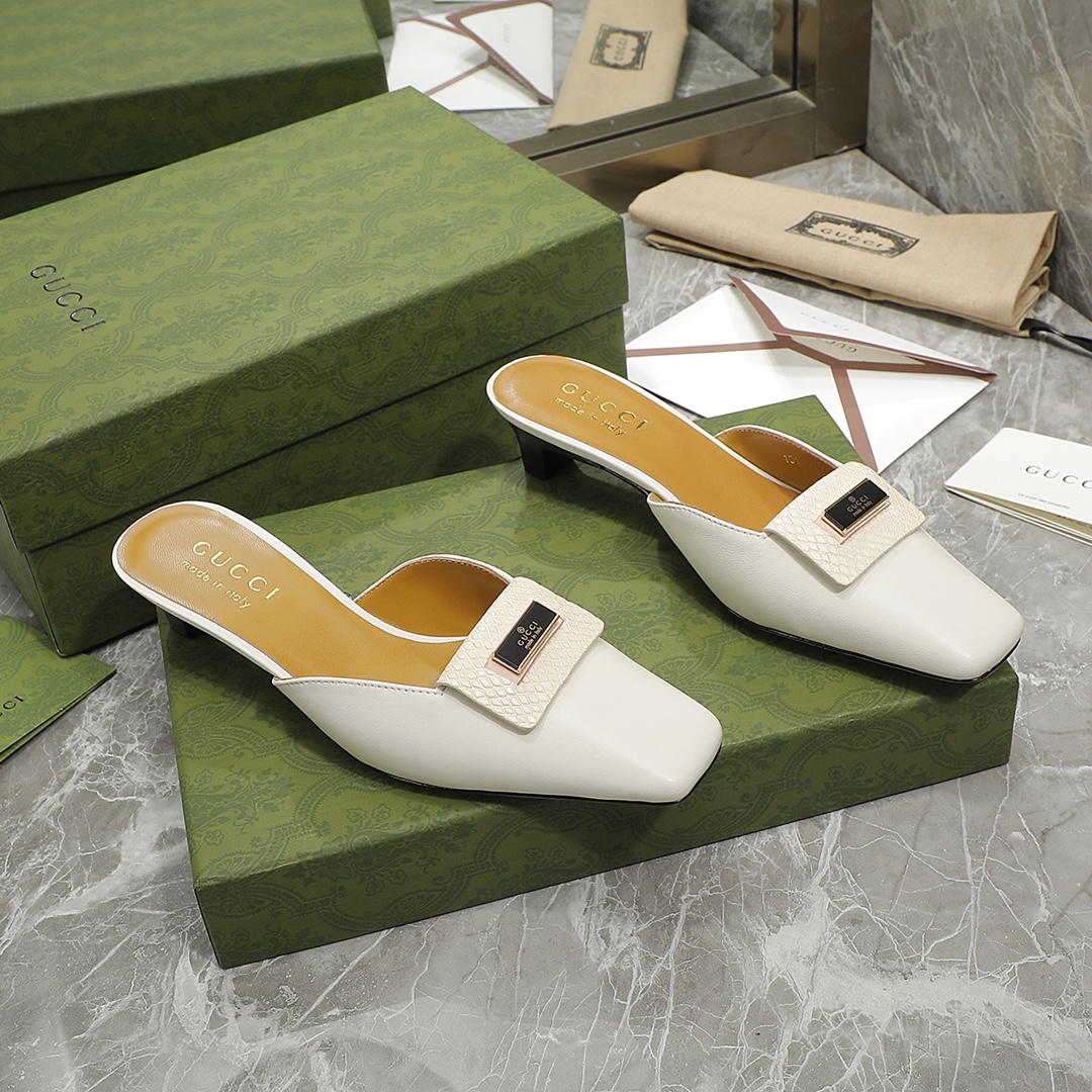 Gvc*1 Slipper Sandals White For Women GG
