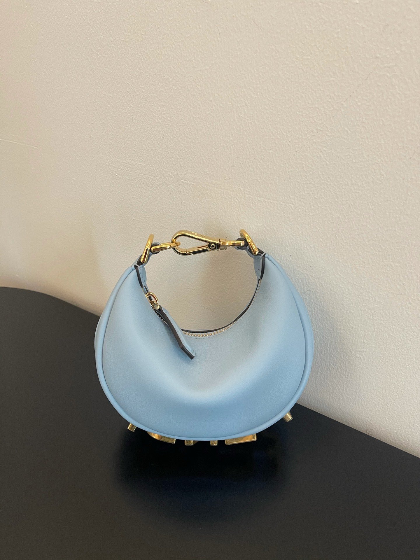 F**di Nano F**digraphy Blue For Women, Women’s HandBags 6.7in/17cm FF 7AS089