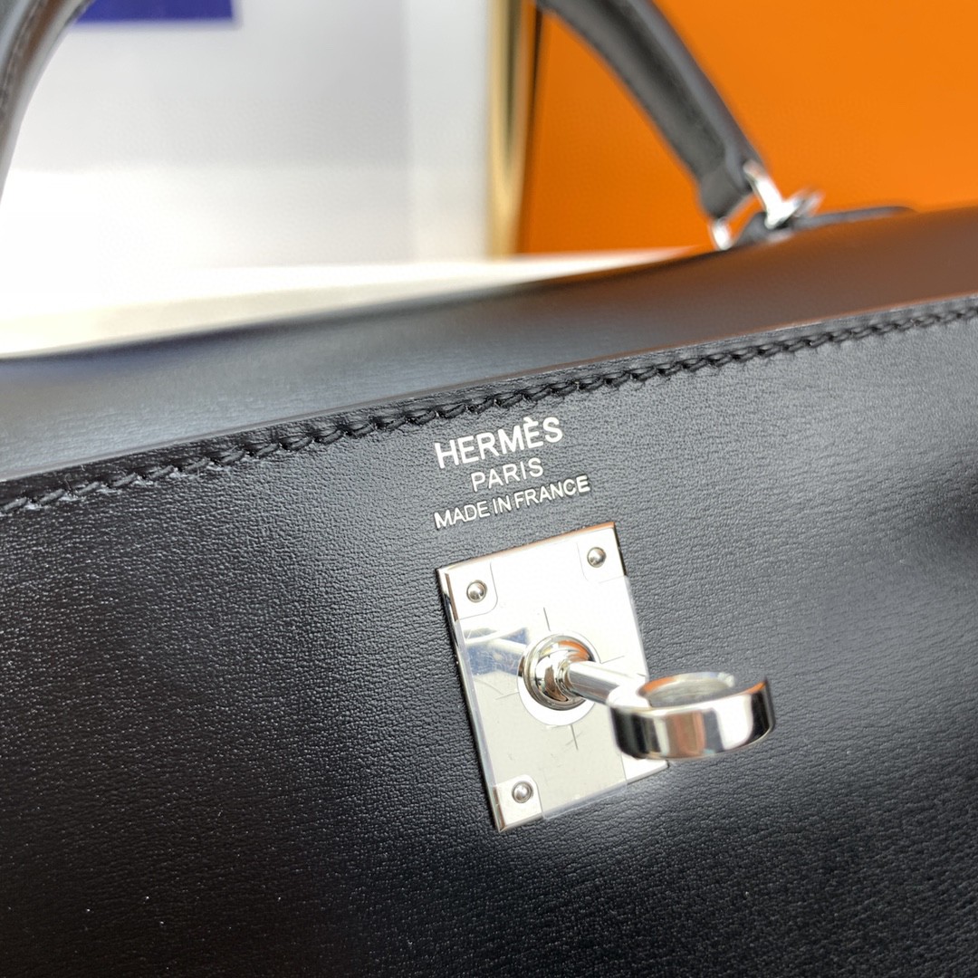 H**me5 Kelly 25 Black Bag For Women, Women’s Handbags, Shoulder Bags 10in/25cm
