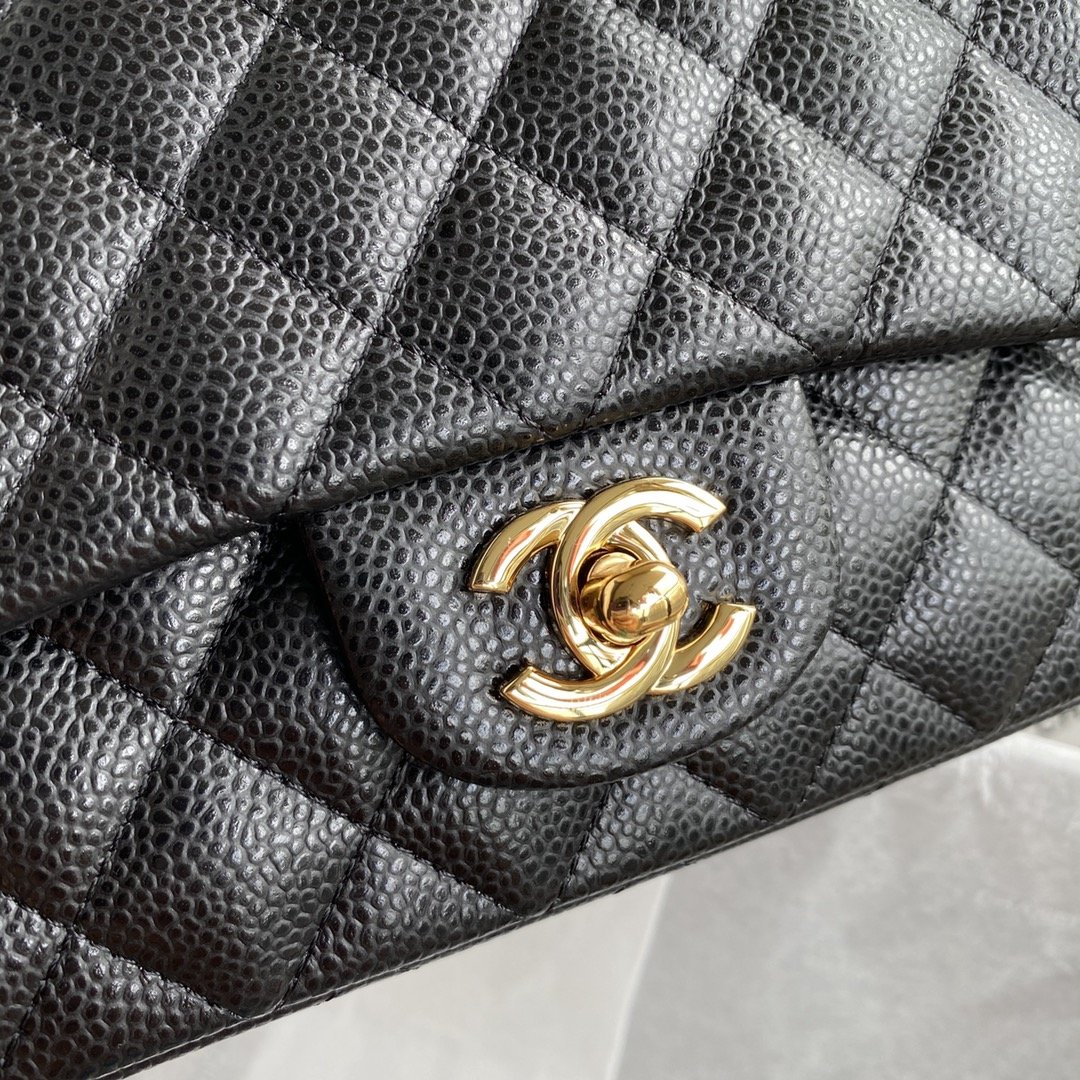 Ch**el Mini Classic Handbag Black For Women 20cm/7.9in