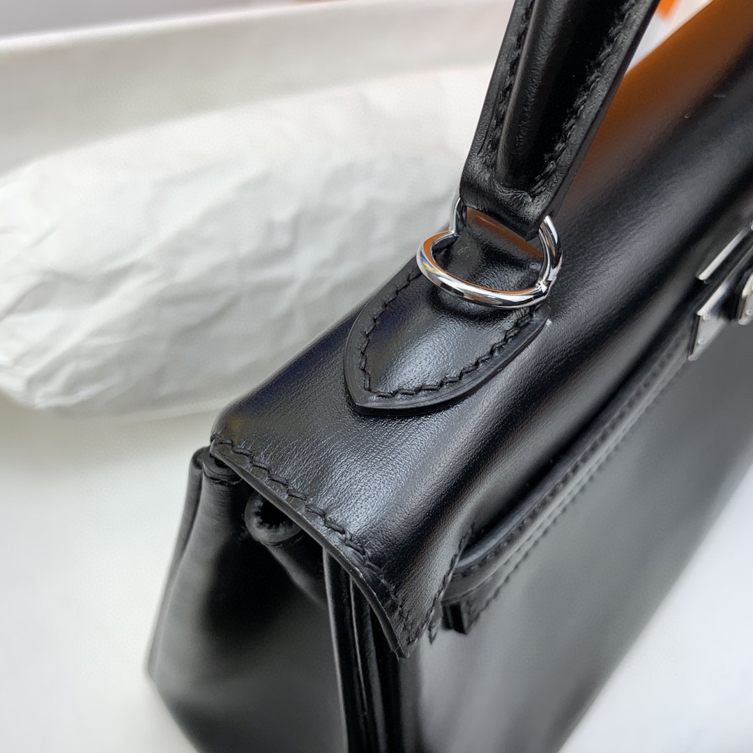 H**me5 Kelly 25 Black Bag For Women, Women’s Handbags, Shoulder Bags 10in/25cm