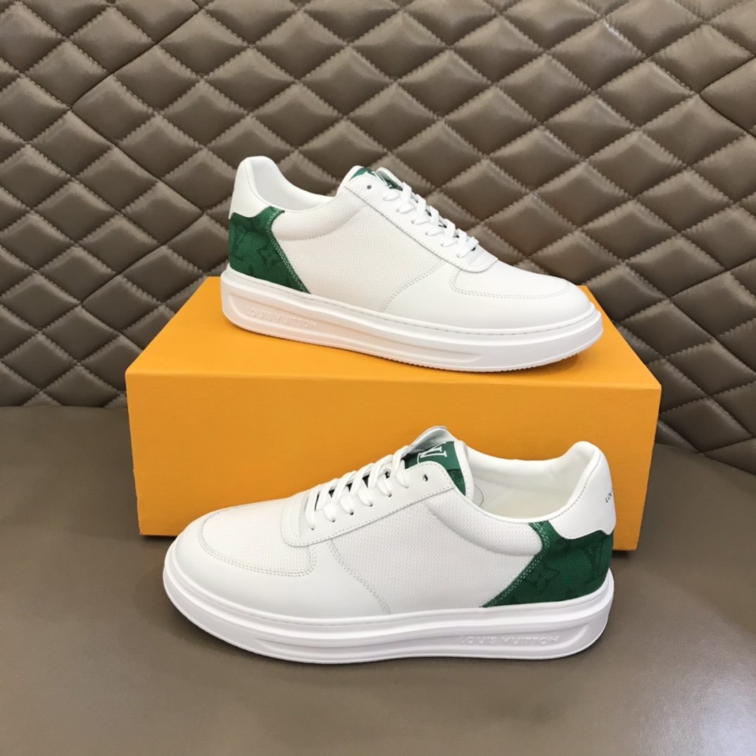 L0vis Vvtt0n Rivoli Sneaker Monogram Metallic Canvas White/Green For Men LV