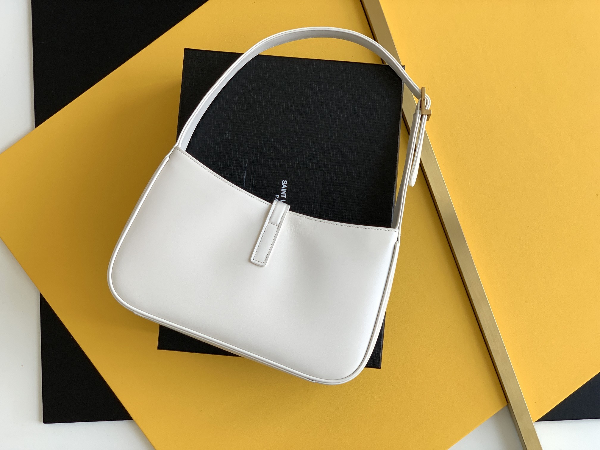 Sa1nt Lau*nt LE 5 À 7 Hobo Bag White Material For Women 9in/23cm Y51 6572282R20W9207