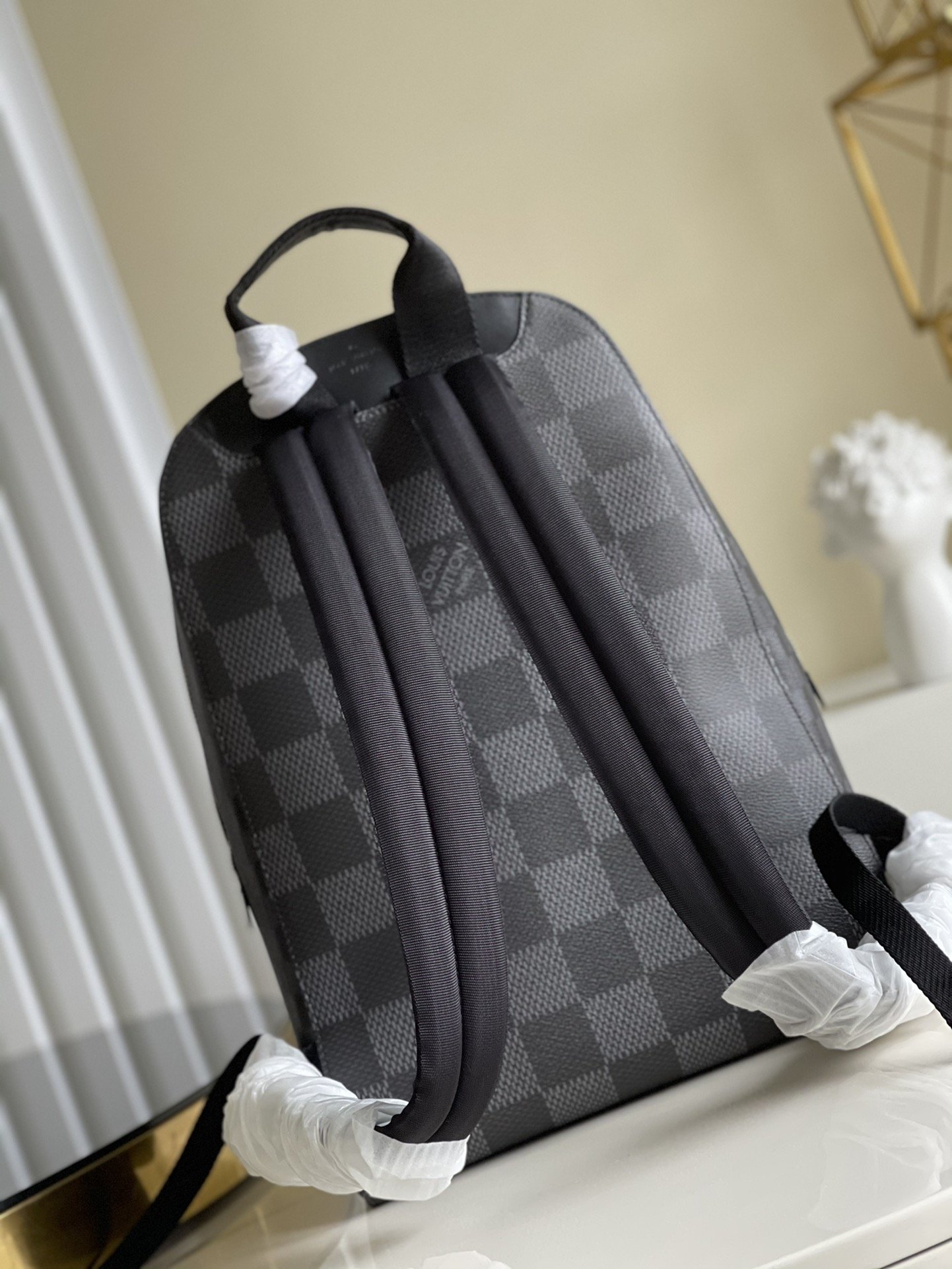 L0vis Vvtt0n Campus Backpack Damier Graphite 3D Canvas Grey For Men, Men’s Bags 39cm LV N50009