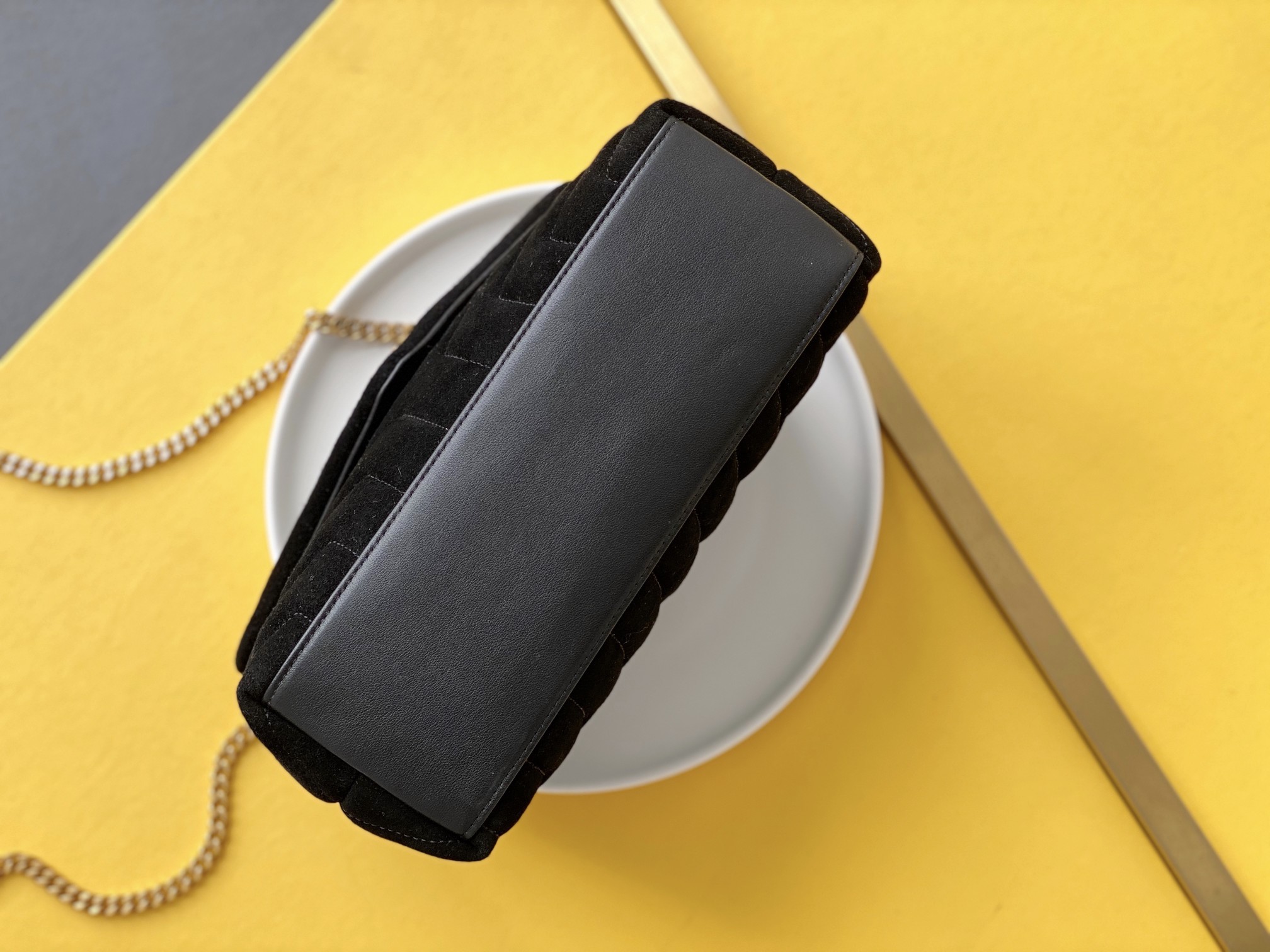 Sa1nt Lau*nt Loulou Small Chain Bag In “Y” Black With Gold Hardware For Women 9.8in/23cm Y51 4946991U8671000