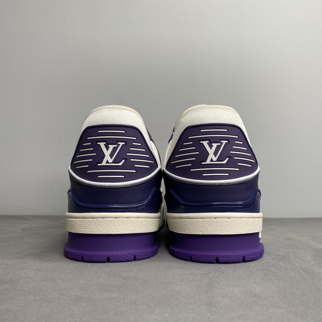 L0vis Vvtt0n Trainer Sneaker Mix Of Materials White/Purple Virgil Abloh For Men LV