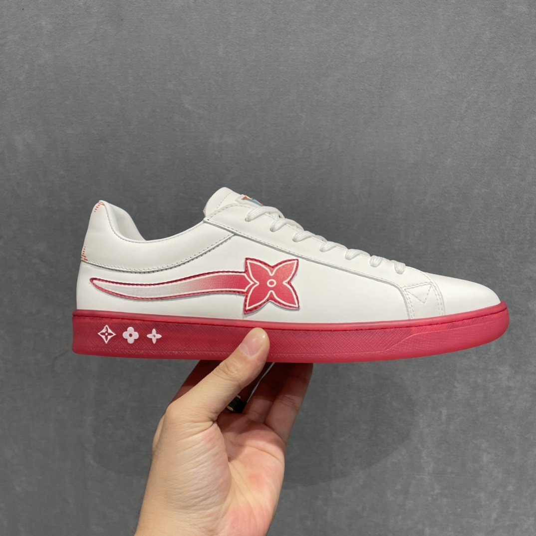 L0vis Vvtt0n Luxembourg Samothrace Sneaker Red For Men LV