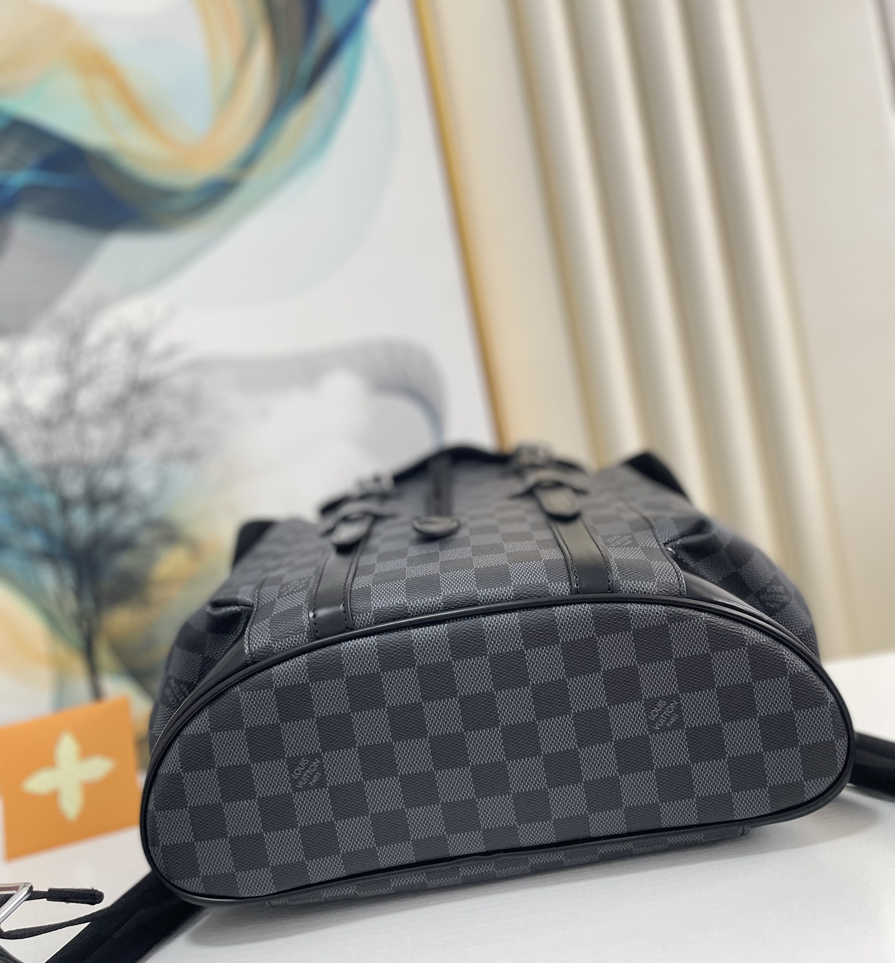 L0vis Vvtt0n Christopher PM Damier Graphite For Men, Men’s Bags, Men’s Backpack 17.3in/44cm LV N41379