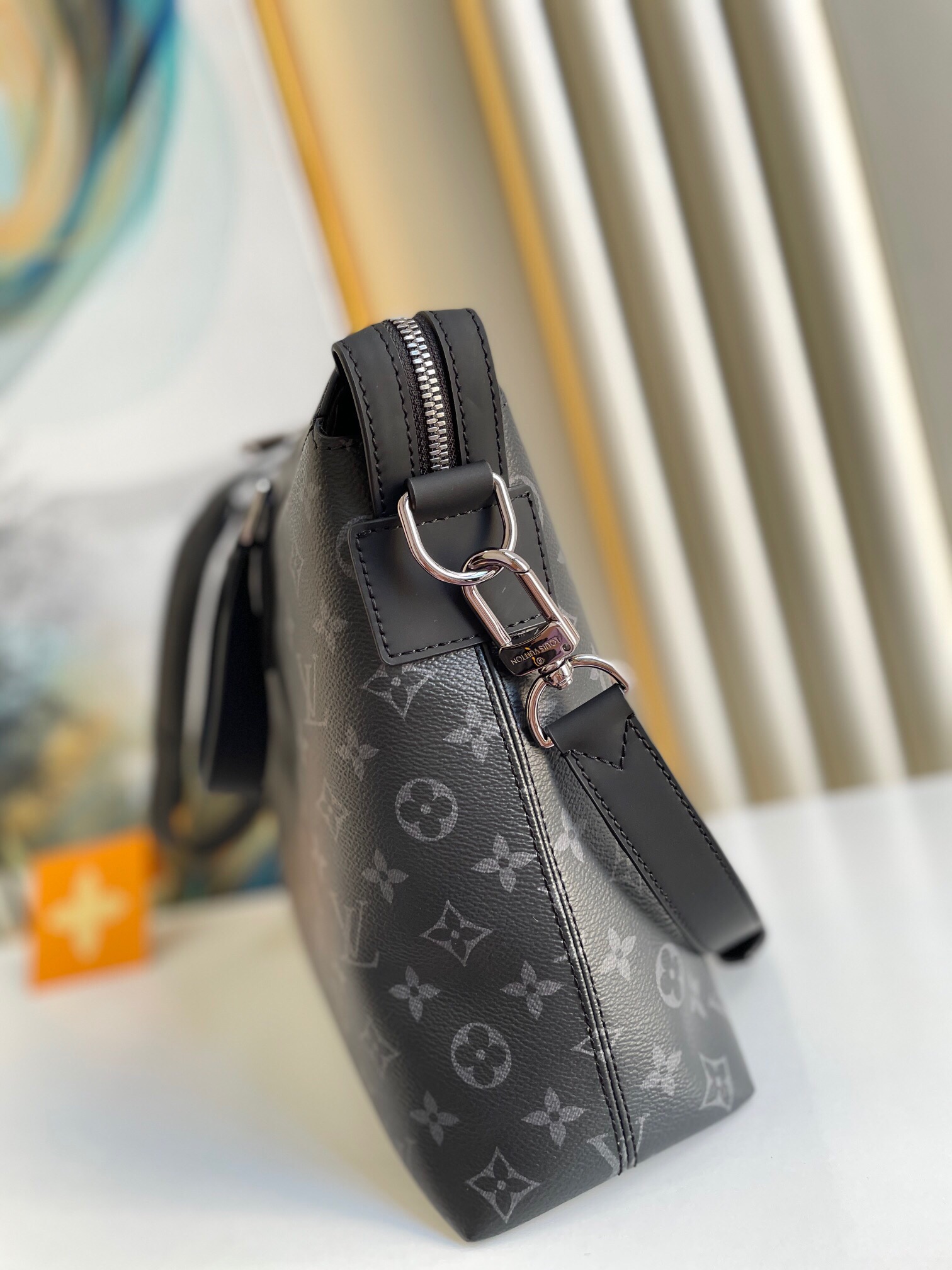 L0vis Vvtt0n Briefcase Explorer Monogram Eclipse Canvas For Men, Men’s Bags, Shoulder And Crossbody Bags 15.4in/39cm LV M40566