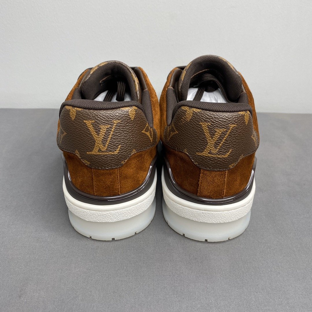 L0vis Vvtt0n Trainer Sneaker Monogram Canvas Brown Virgil Abloh For Men LV