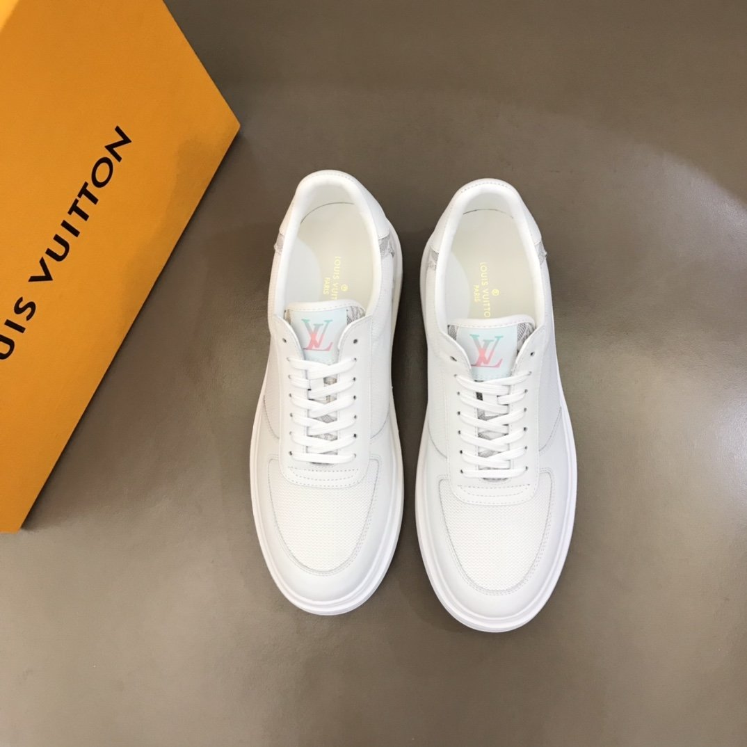 L0vis Vvtt0n Rivoli Sneaker Monogram Metallic Canvas White For Men LV