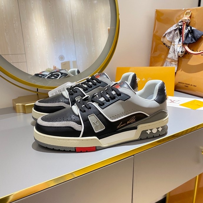 L0vis Vvtt0n Trainer Sneaker Black/Grey Virgil Abloh For Men LV
