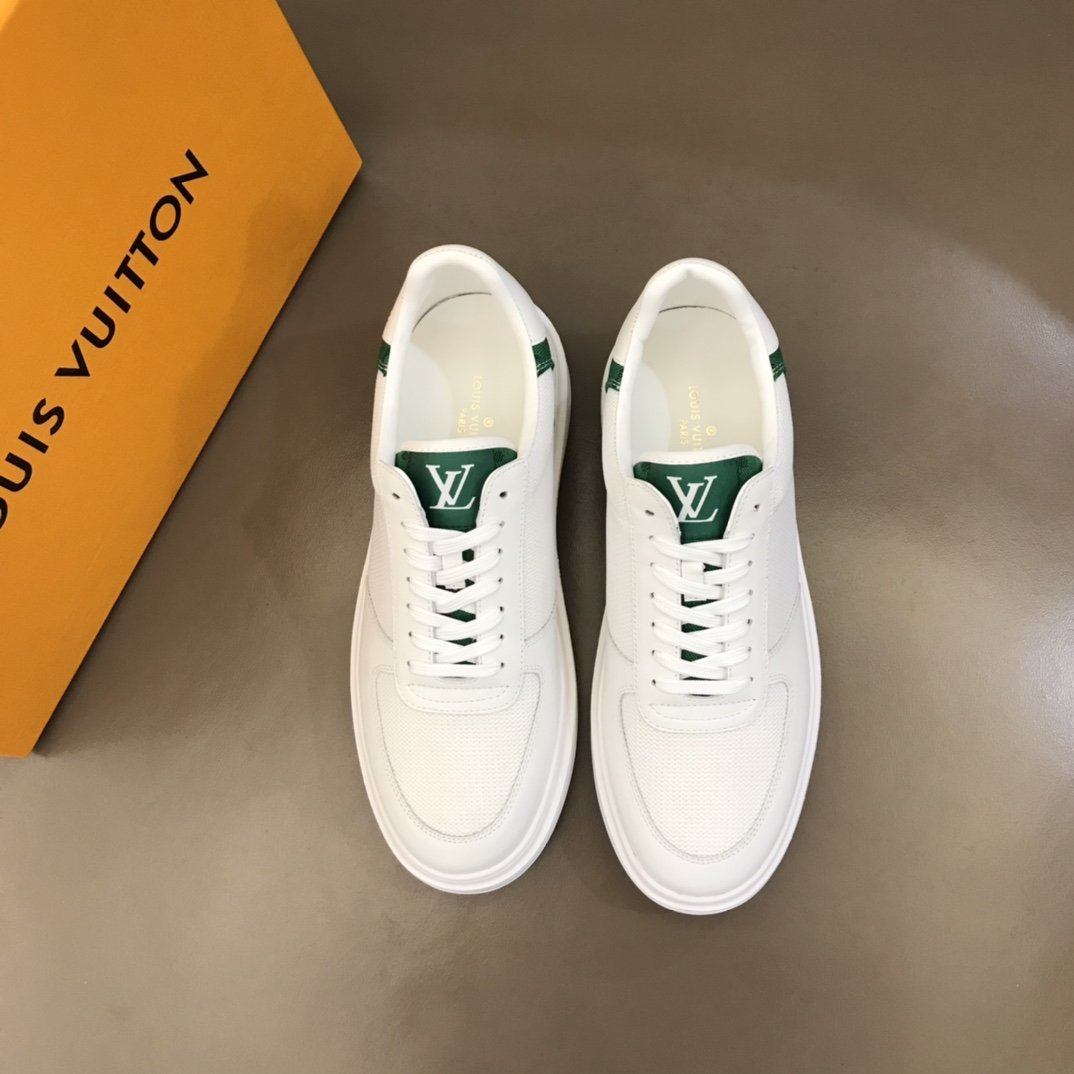 L0vis Vvtt0n Rivoli Sneaker Monogram Metallic Canvas White/Green For Men LV