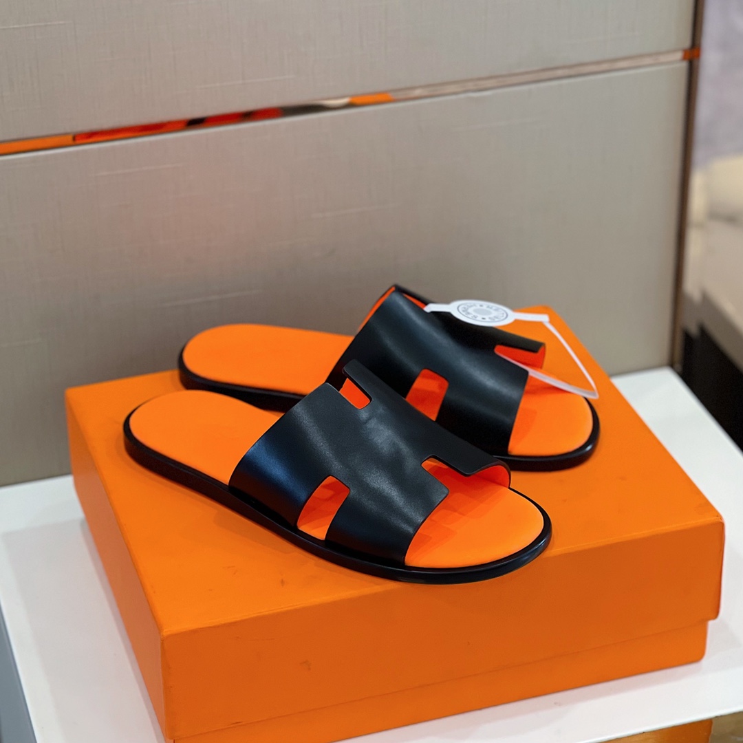 H**me5 Izmir Sandal Black/Orange For Men