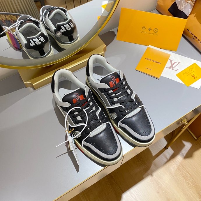 L0vis Vvtt0n Trainer Sneaker Black/Grey Virgil Abloh For Men LV