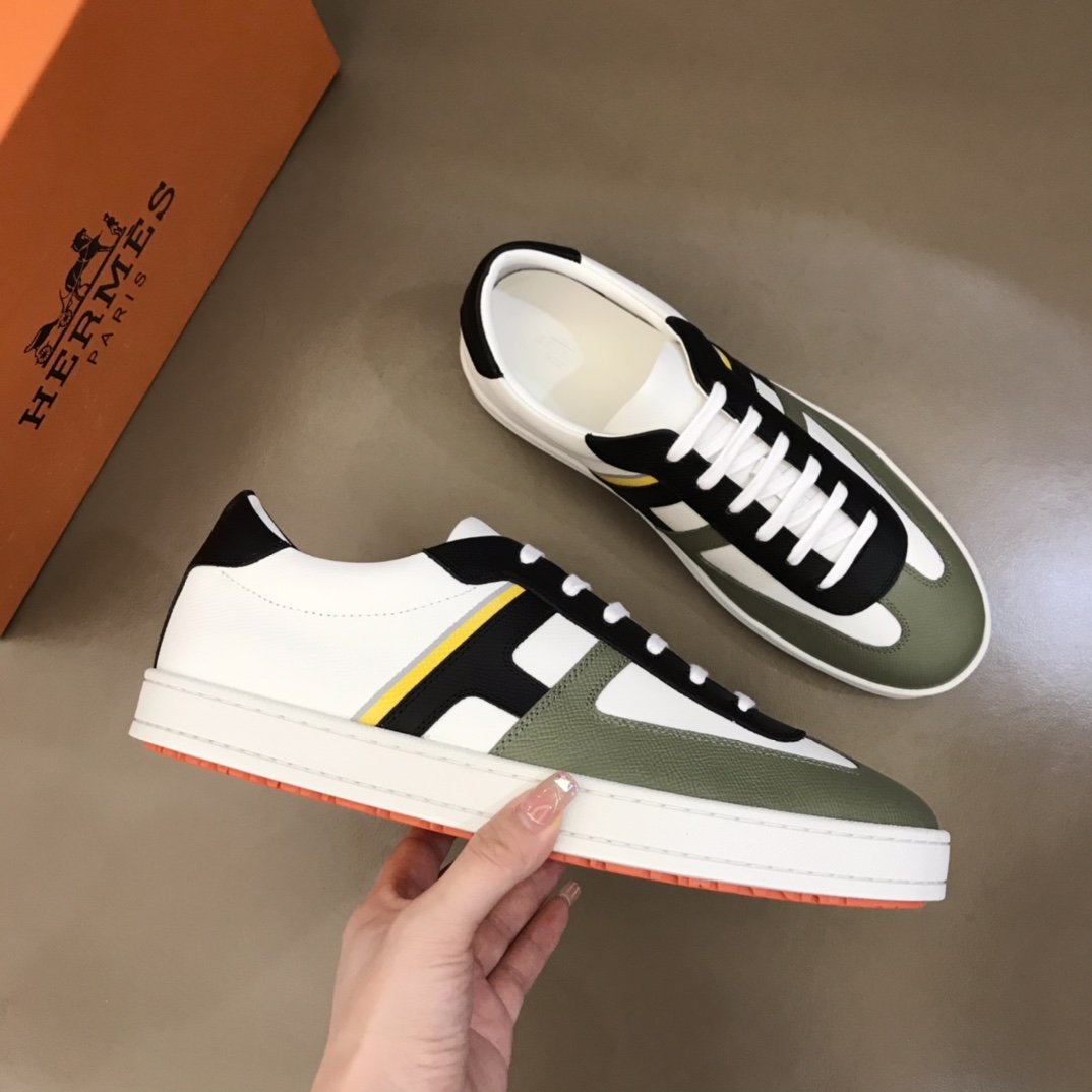 H**me5 Boomerang Sneaker White/Green/Black For Men H211861ZHLN400