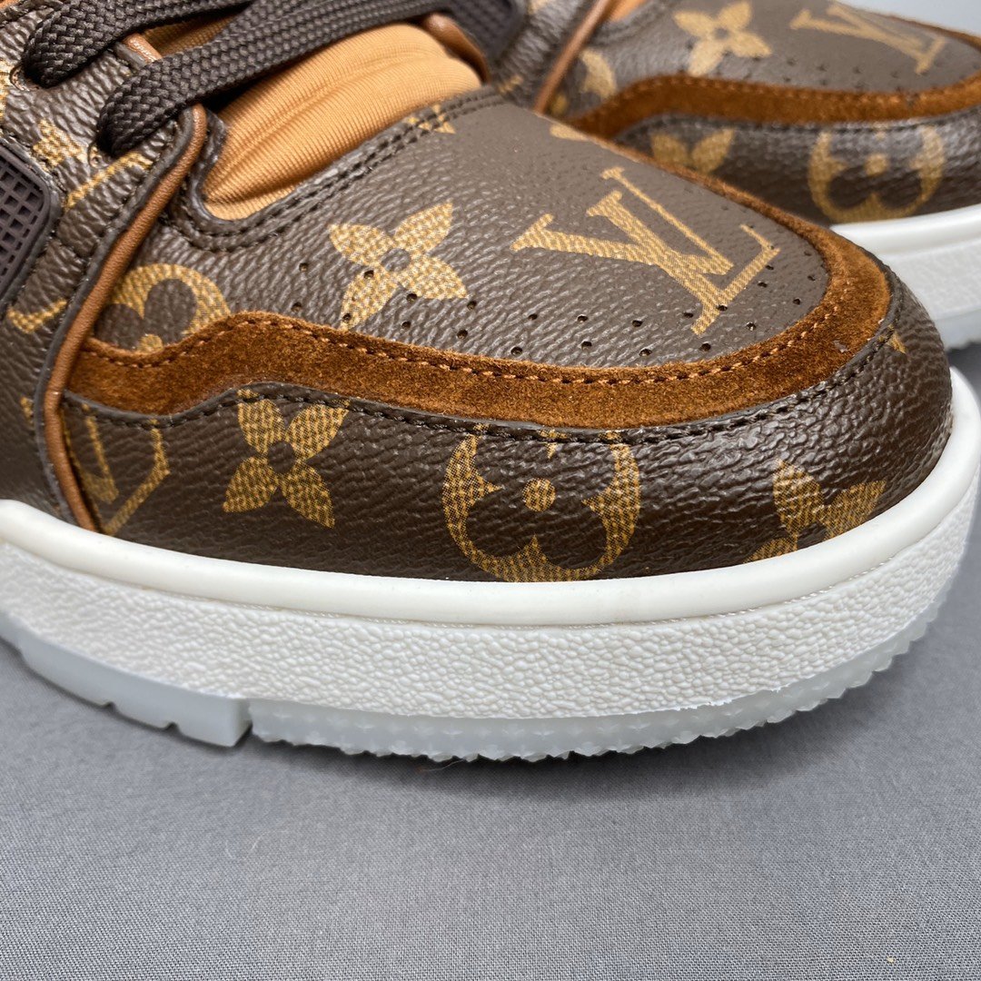L0vis Vvtt0n Trainer Sneaker Monogram Canvas Brown Virgil Abloh For Men LV
