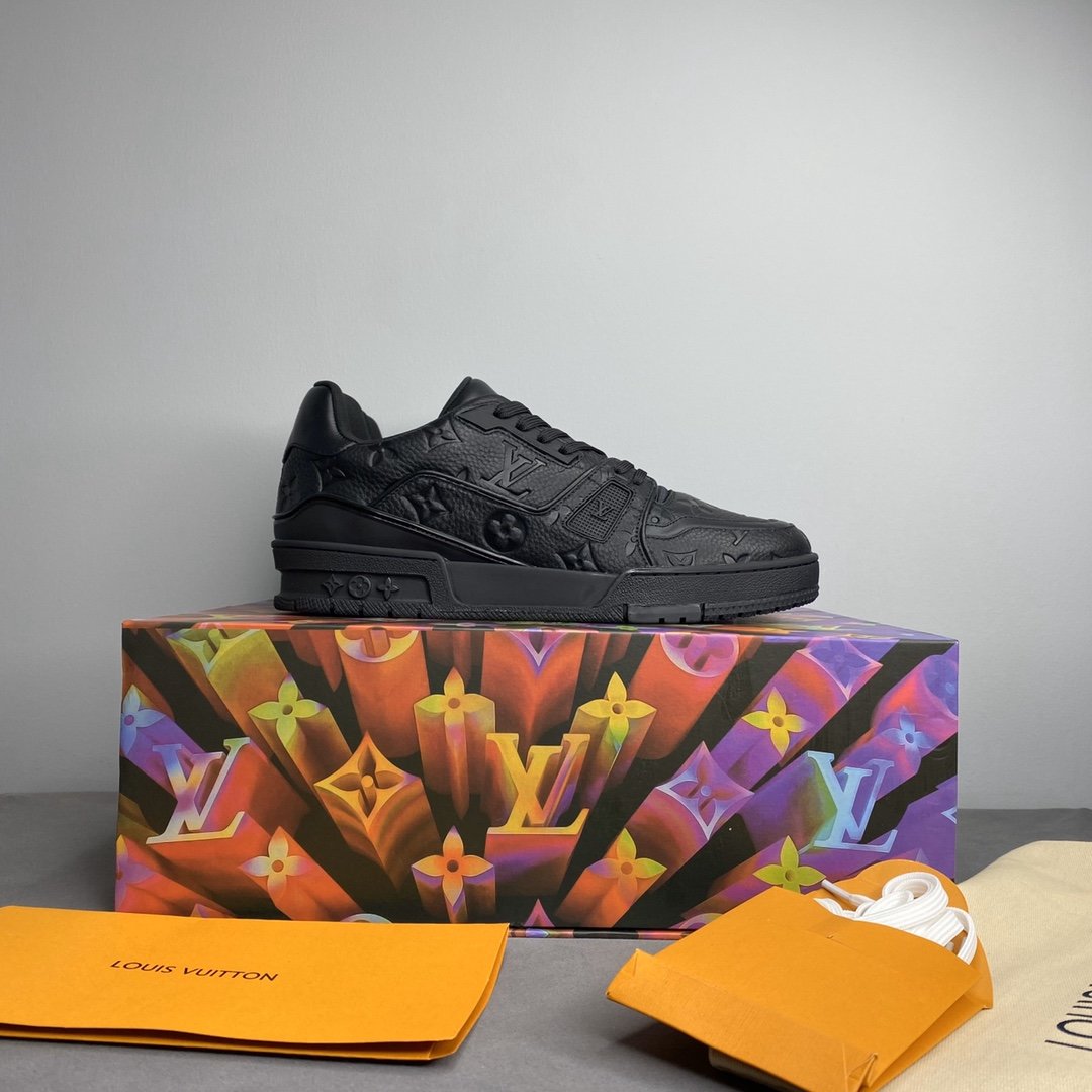 L0vis Vvtt0n Trainer Sneaker Mix Of Materials Black Virgil Abloh For Men LV
