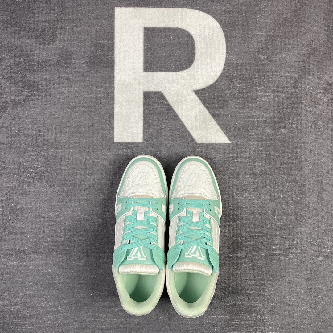 L0vis Vvtt0n Trainer Sneaker Rubber Monogram Mint Virgil Abloh For Men LV