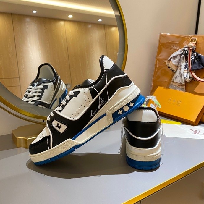 L0vis Vvtt0n Trainer Sneaker Black/White Virgil Abloh For Men LV