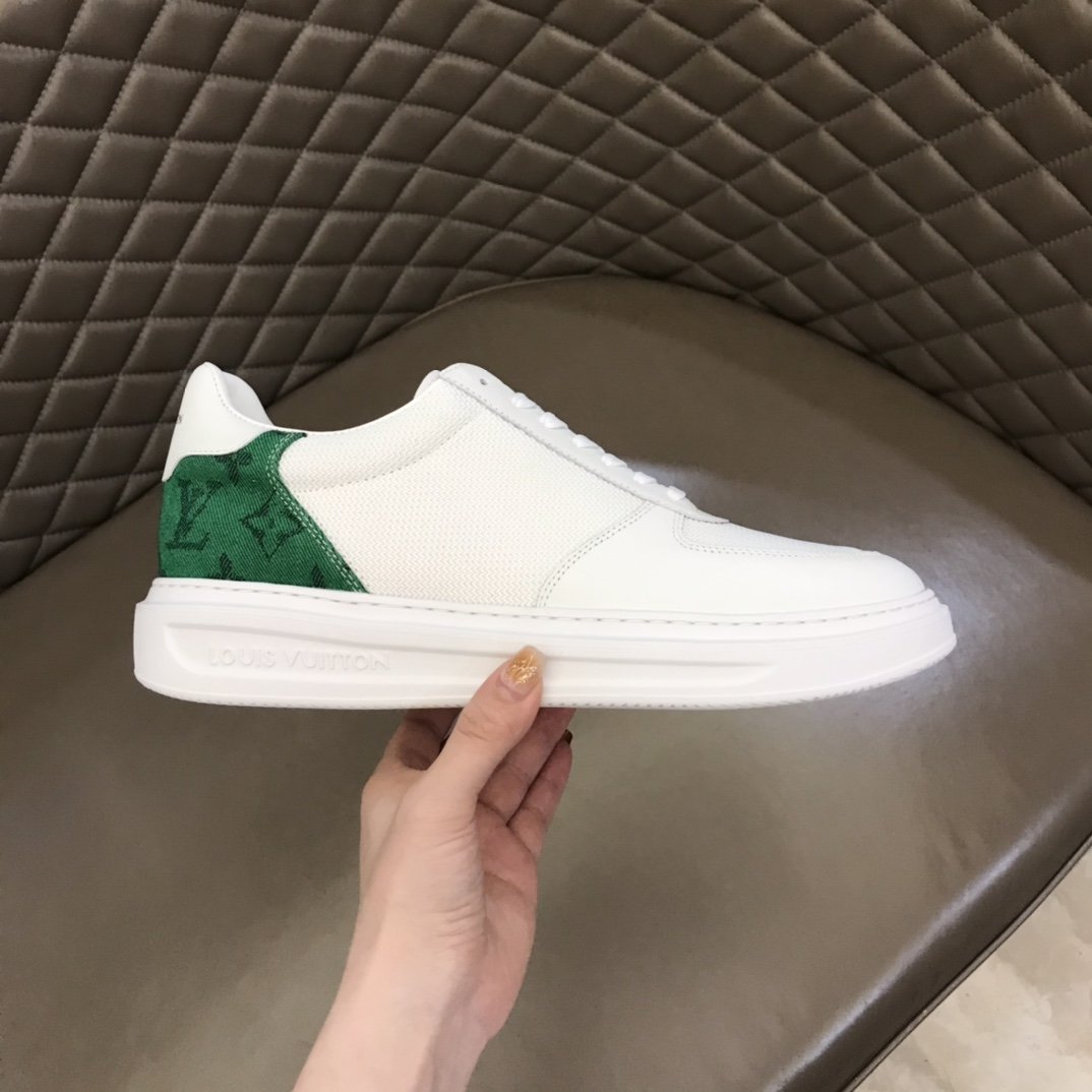 L0vis Vvtt0n Rivoli Sneaker Monogram Metallic Canvas White/Green For Men LV